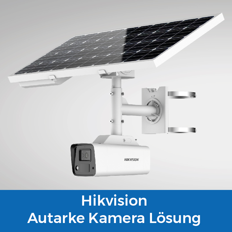 Autarke IP Bullet Kamera Lösung mit Solar-Panel